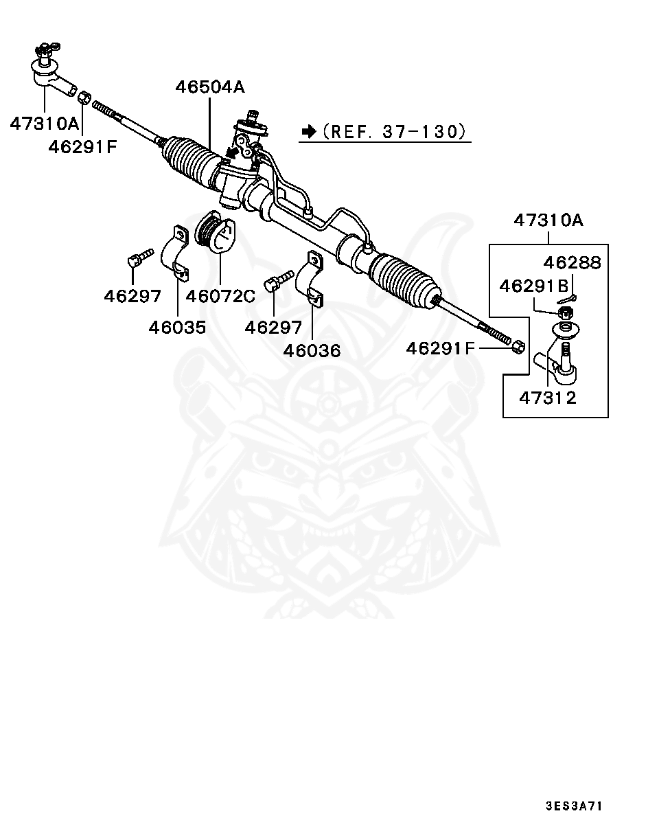 Mitsubishi - Nut, Rr Susp Assist Link