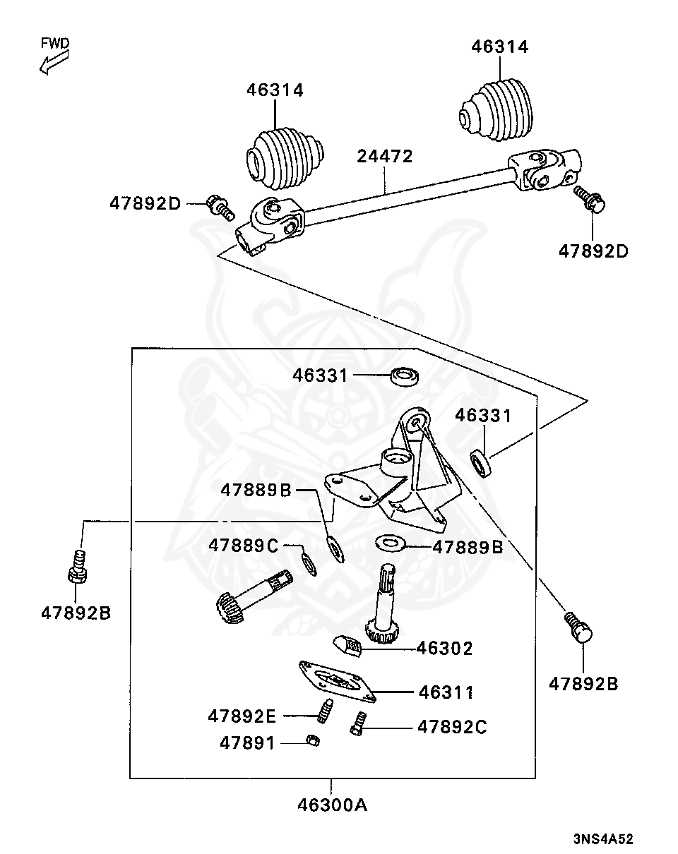 Mitsubishi - Nut, Fuel Tank