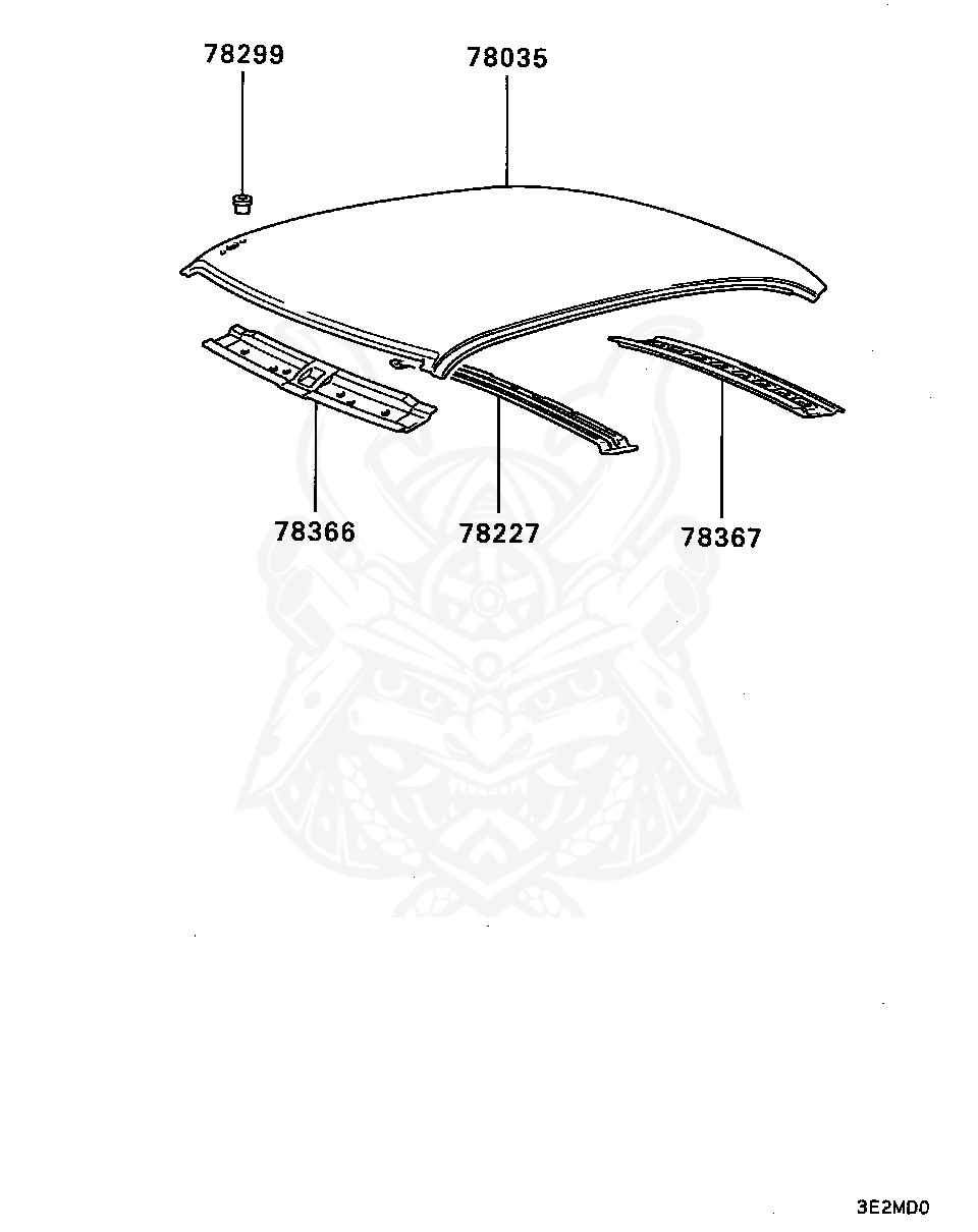 Mitsubishi - Rail, Roof, Rr