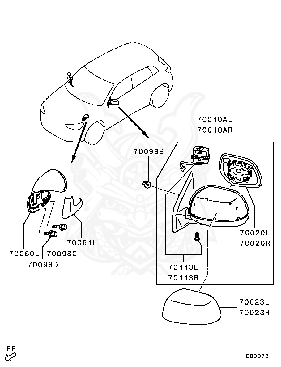 Mitsubishi - Nut, Air Cleaner