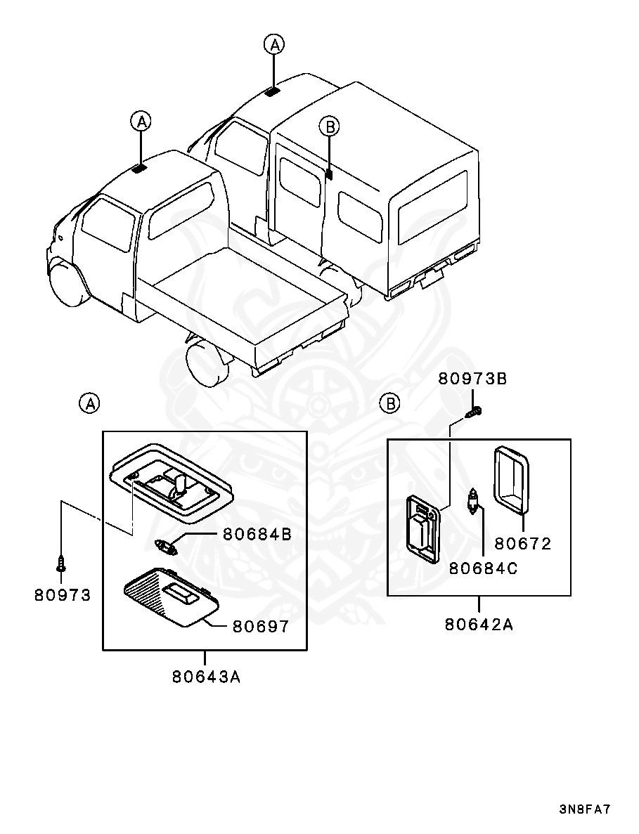 Mitsubishi - SCREW, FLOOR CONSOLE