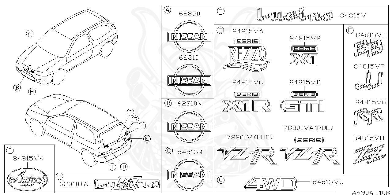 6 3m600 Nissan Emblem Front Nengun Performance