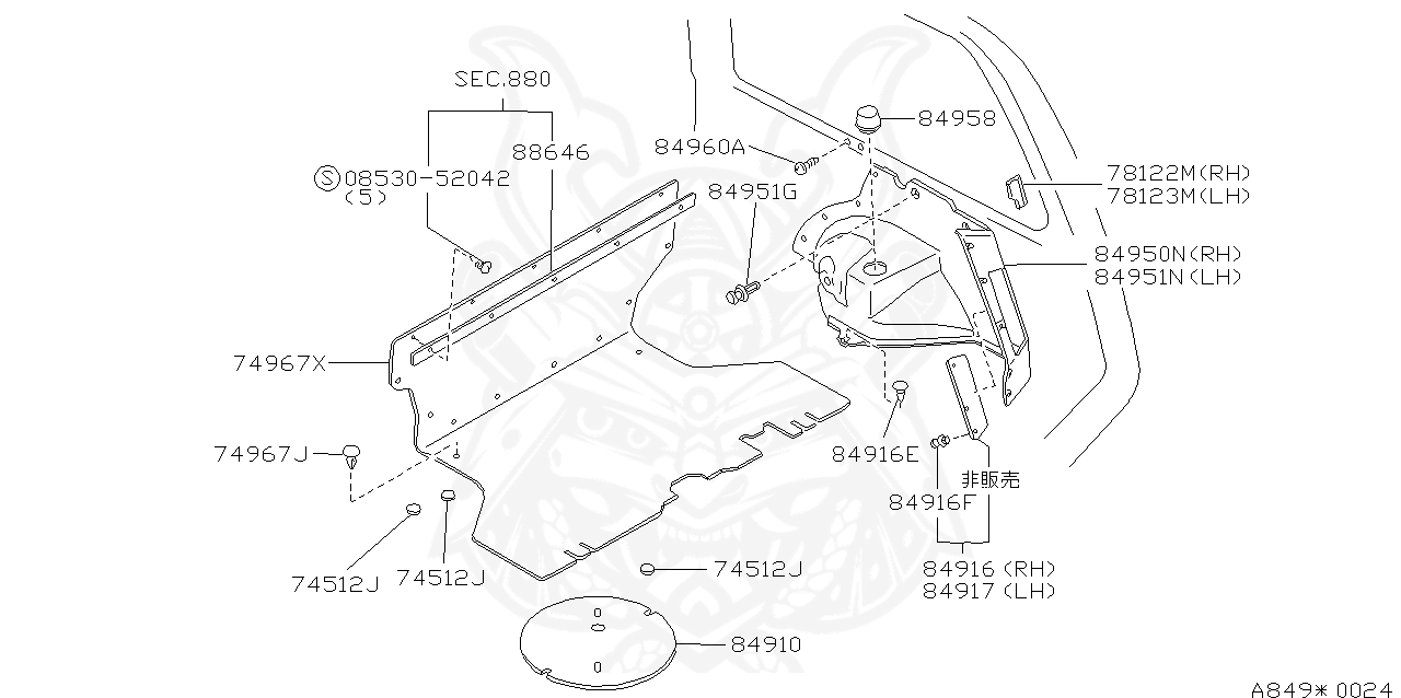 64892-W5000 - Nissan - Cover, Hall - Nengun Performance