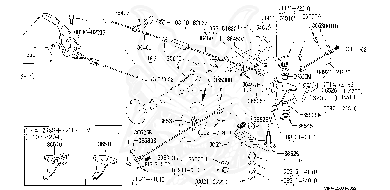 Nissan Cable Assy-brak