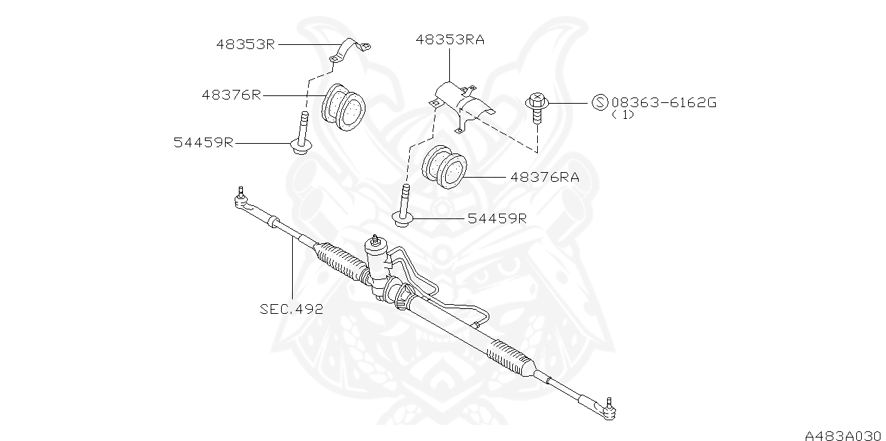 54459-35F00 - Nissan - Bolt, Steering - Nengun Performance
