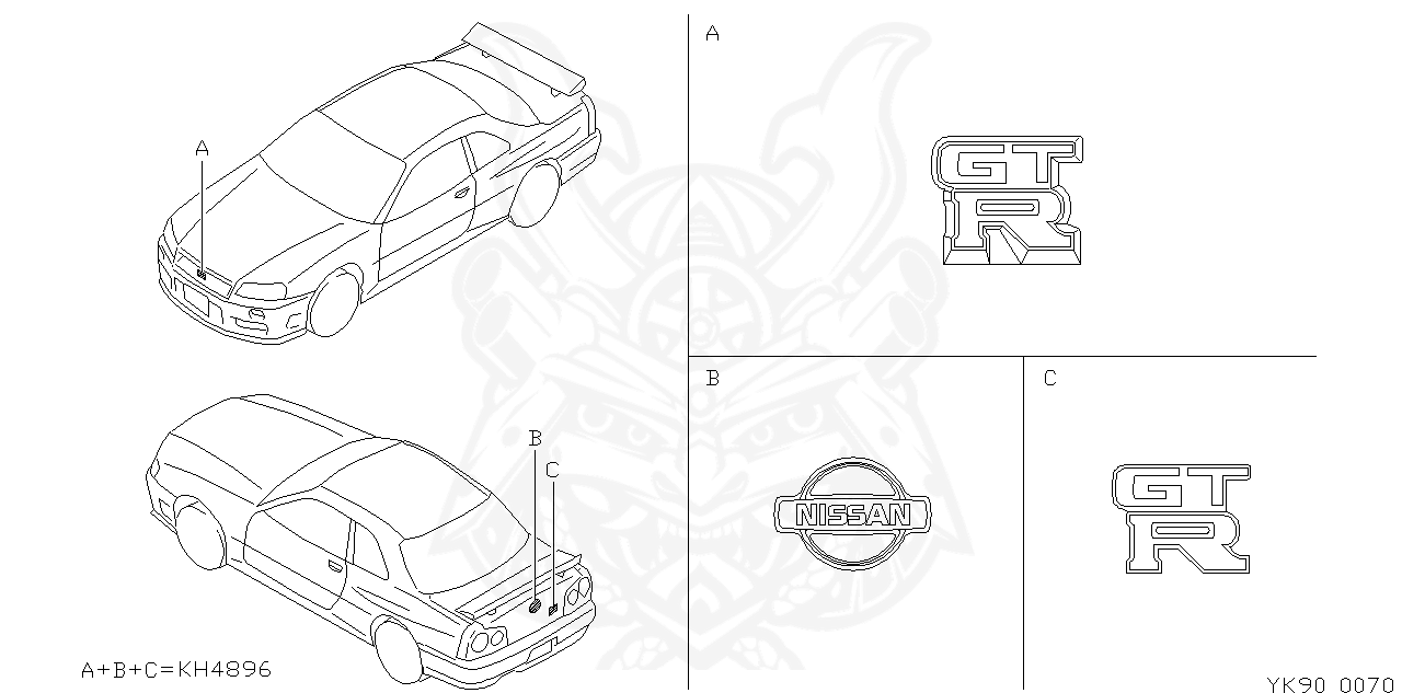 H46 400 Nissan Emblem Nengun Performance