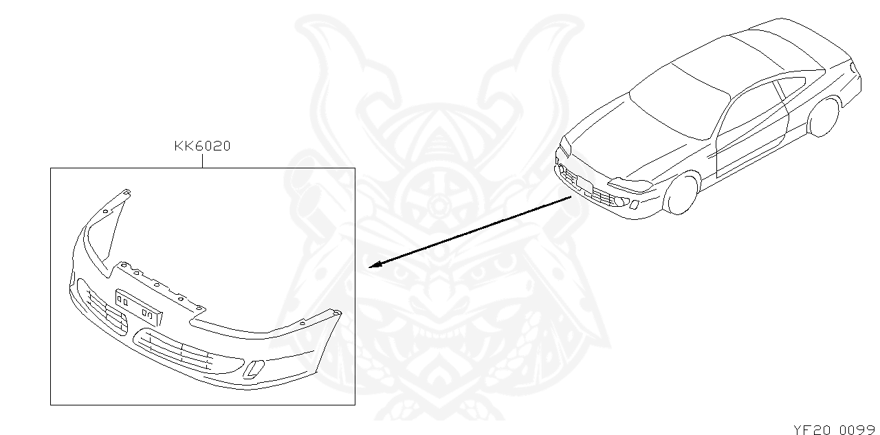 Ux511 S1502 Nissan Front Aero Bumper Varietta Nengun Performance