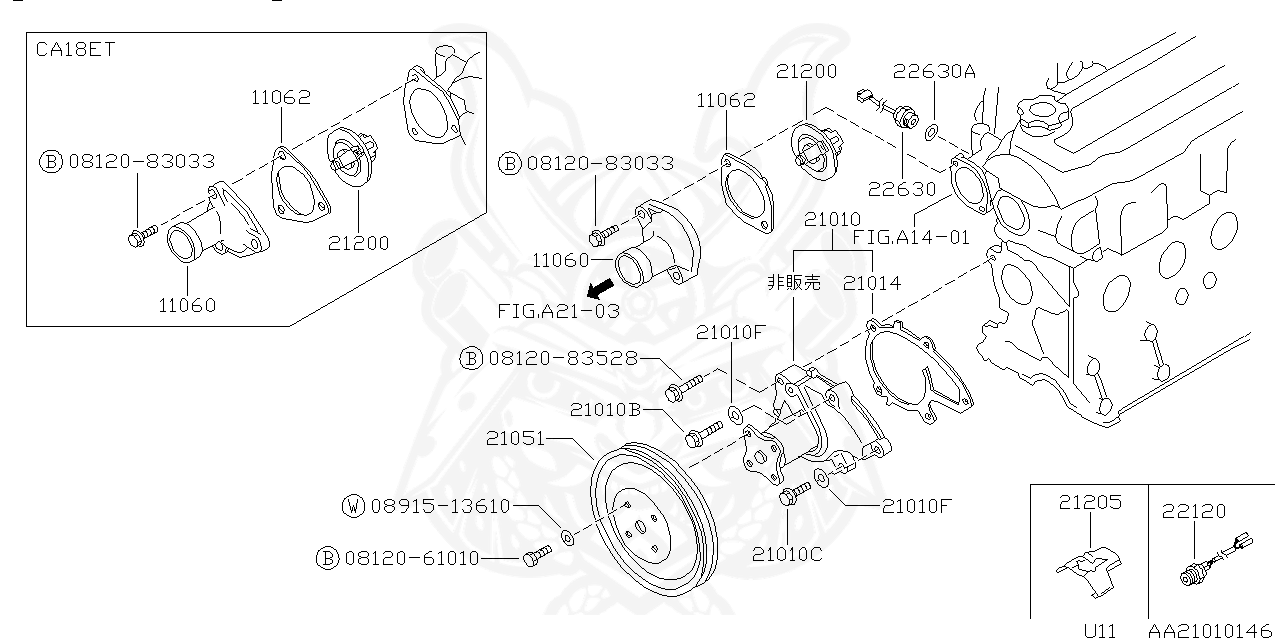 21200-V0201 - Nissan - Thermostat Assembly - Nengun Performance