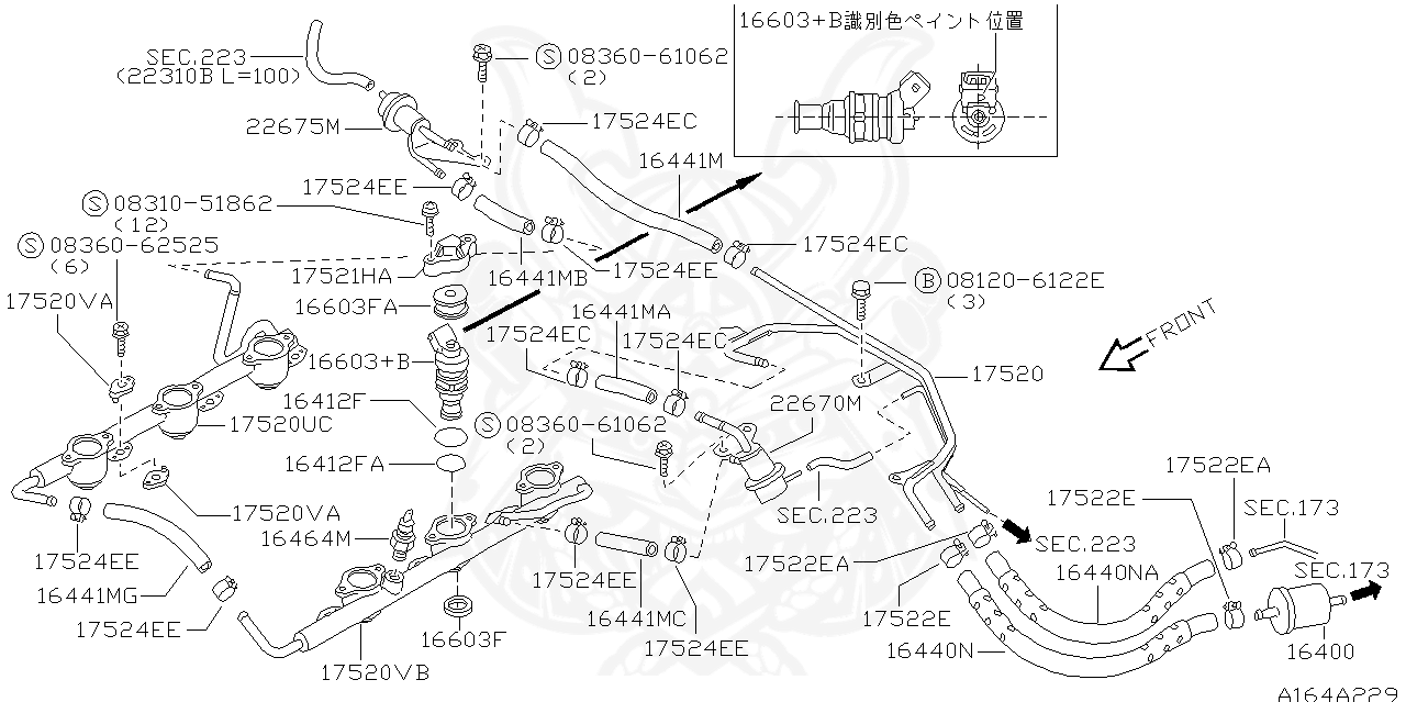 1661853J00 Nissan Seal, ORing Nengun Performance