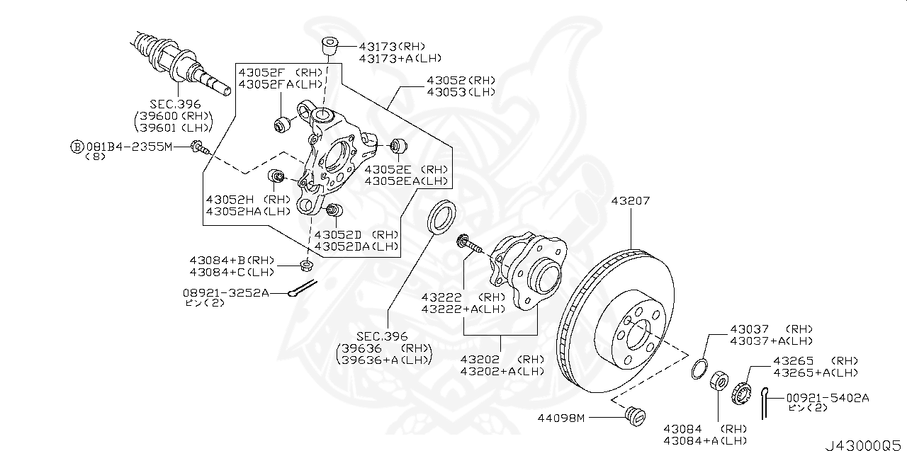 Nissan 43222 41b00