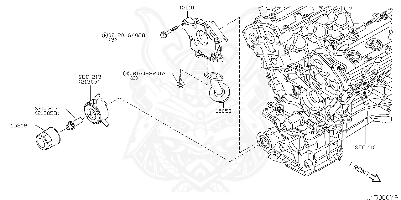 AY100-NS004 - Nissan - Oil Filter - Nengun Performance