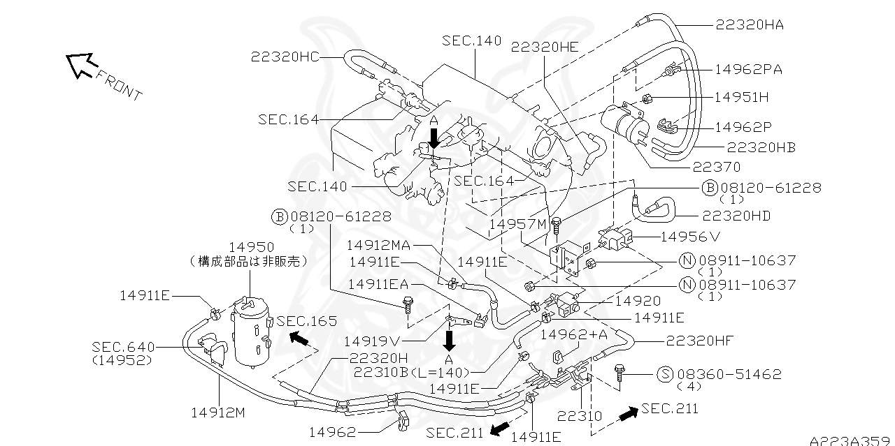 14956-38U10 - Nissan - Solenoid Valve Assembly - Nengun Performance