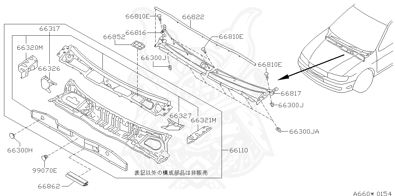 Nissan 66820 ed000