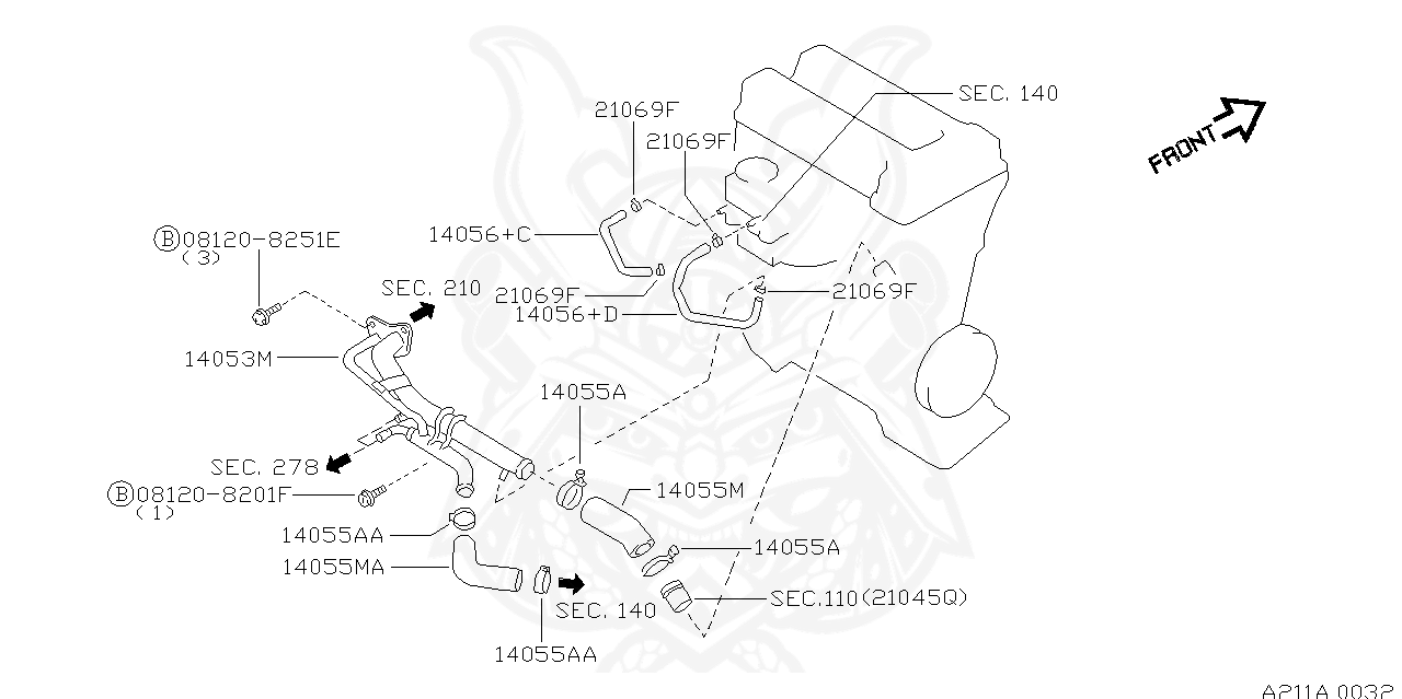 01555-00291 - Nissan - Clamp, Hose - Nengun Performance