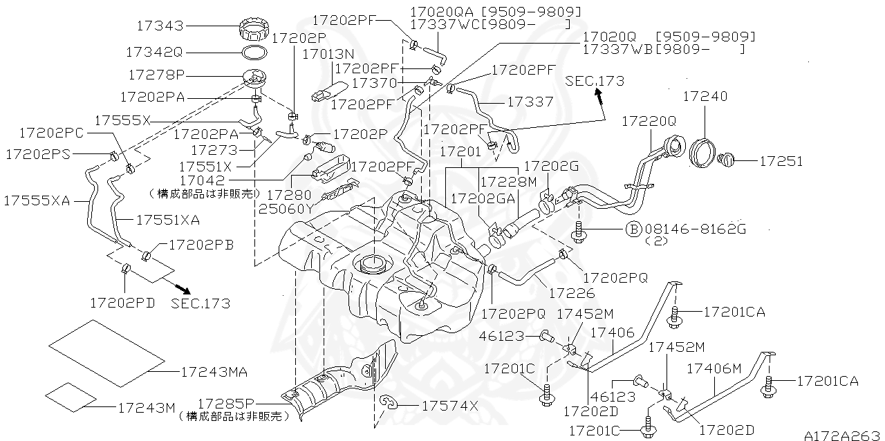 17342-79900 - Nissan - Seal, O-ring, Fuel Tank - Nengun Performance