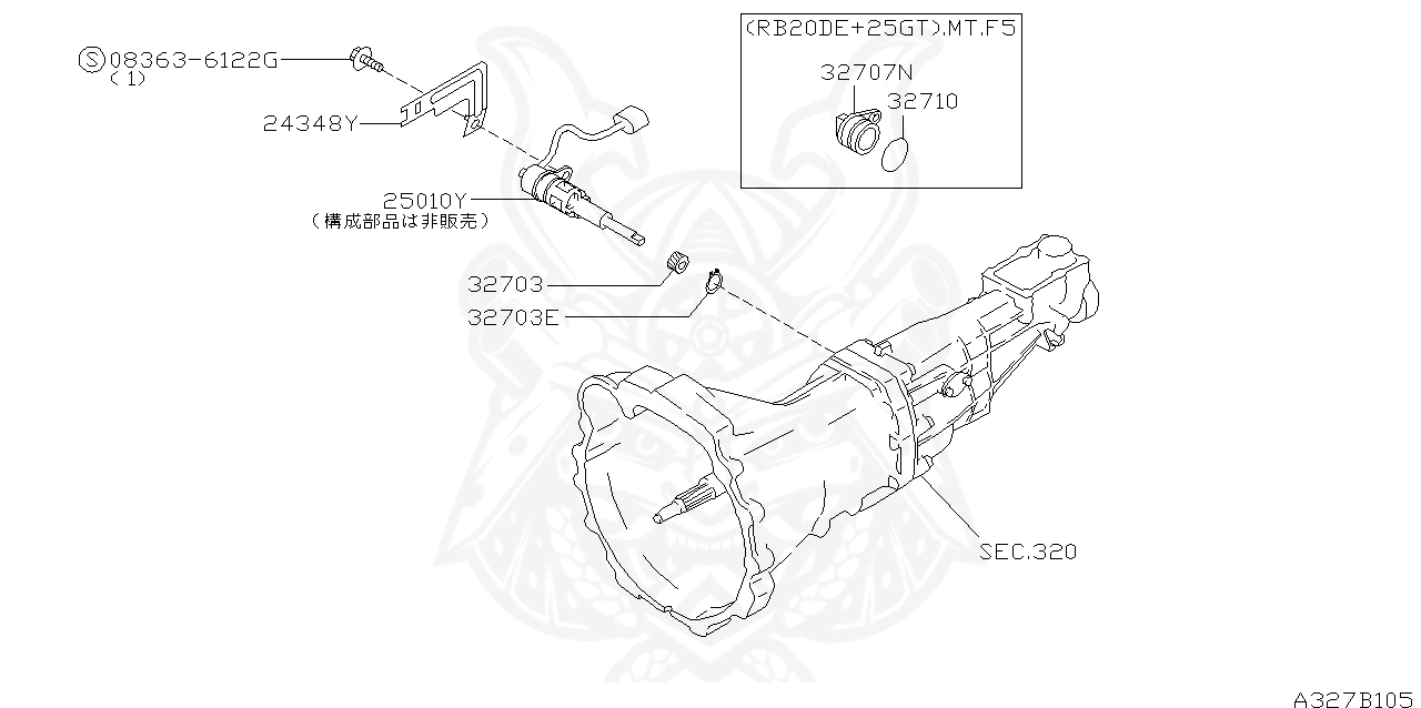25010-21U00 - Nissan - Sensor ASSY Speedometer - Nengun