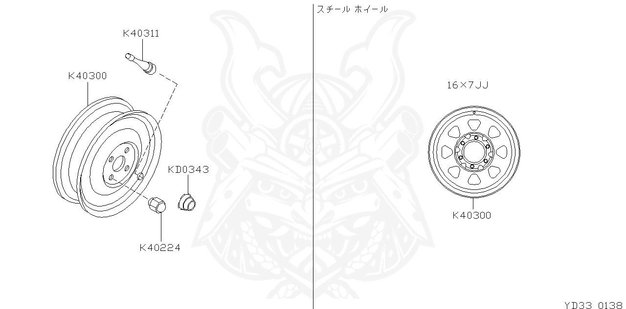 40224-V5510 - Nissan - Nut, Road wheel - Nengun Performance