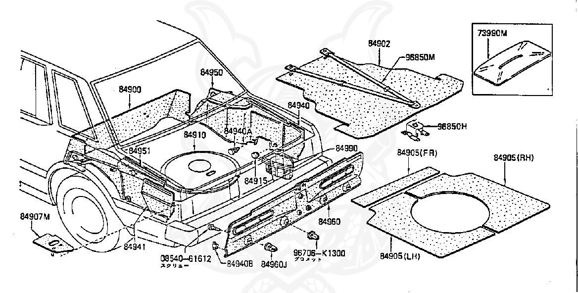 64892 W5000 Nissan Cover Hall Nengun Performance