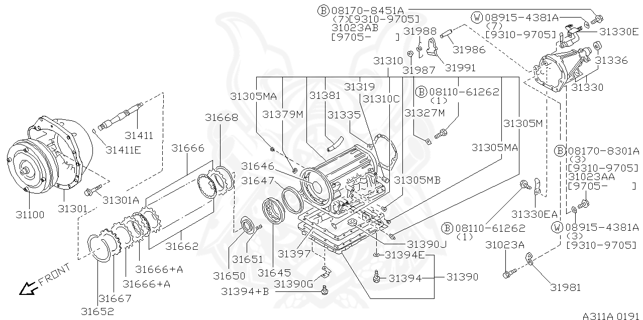 11026-01M02 - Nissan - Washer, Drain Plug Engine Oil Pan - Nengun ...