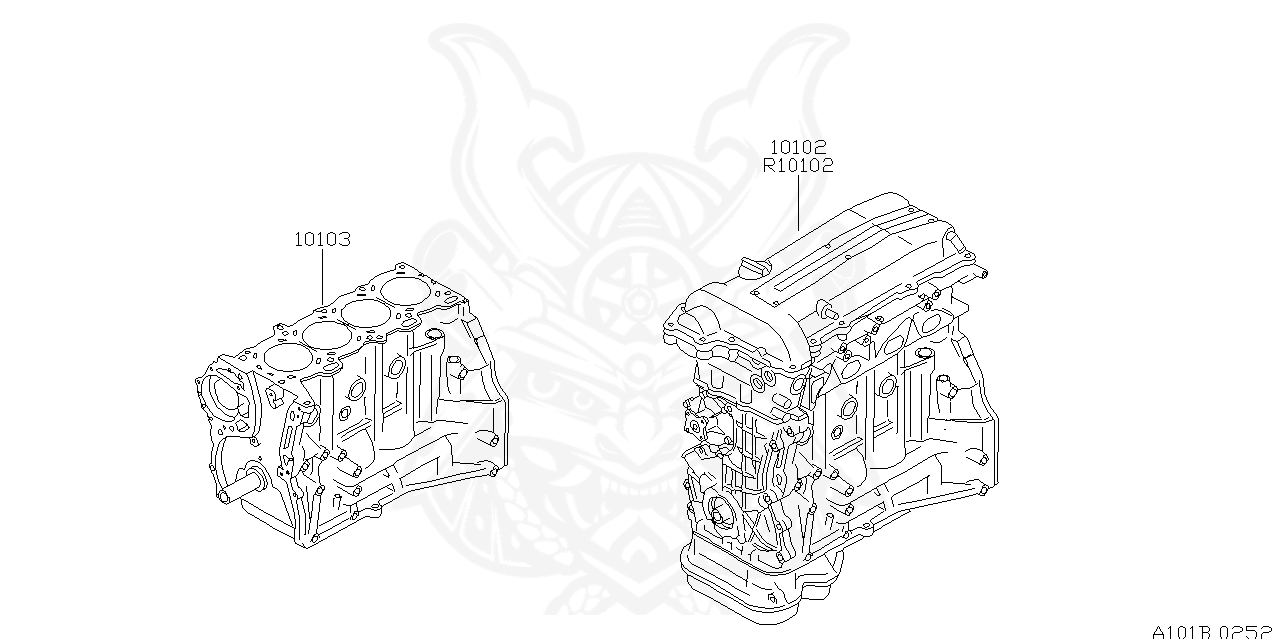 10102-91F50 - Nissan - Engine Assembly, Bare - Nengun Performance