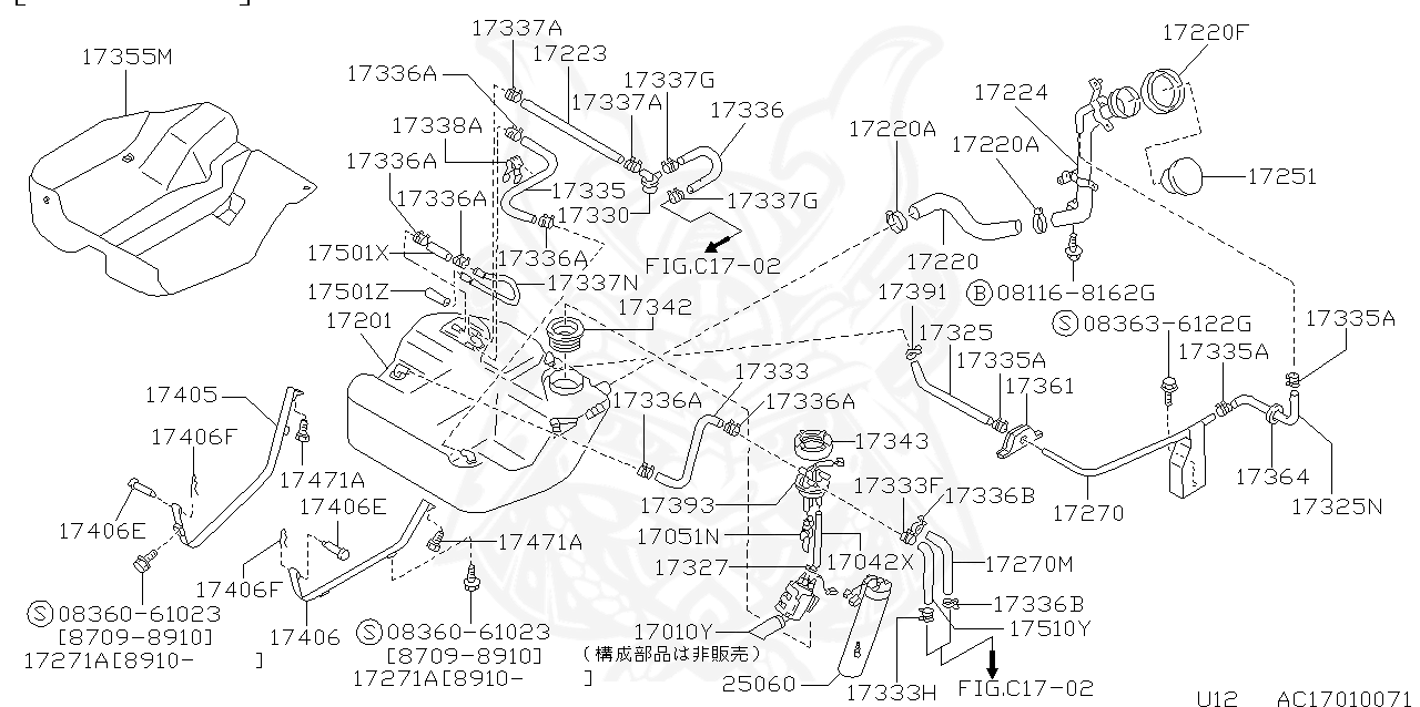 172 56e00 Nissan Fuel Tank Assembly Nengun Performance