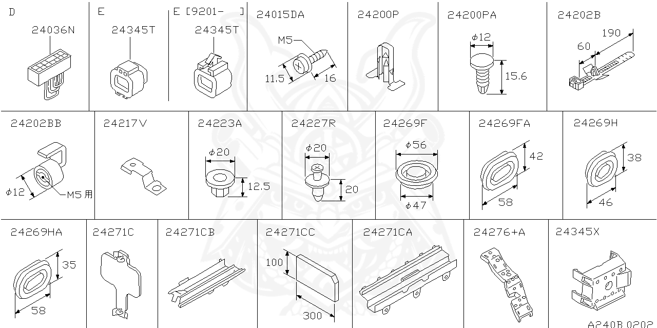 24229-89900 - Nissan - Clip, Wiring Hanes - Nengun Performance