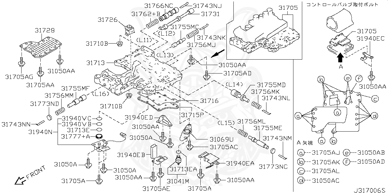 31705-4AX14 - Nissan - Valve Assembly, Control - Nengun