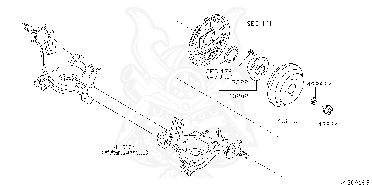 Nissan 43222 41b00