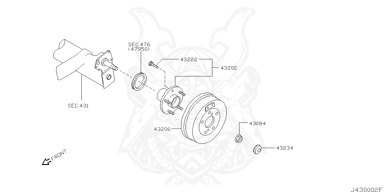 Nissan 43222 41b00