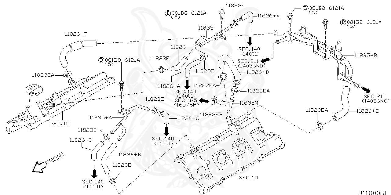 16439-42L00 - Nissan - Clamp, Hose A - Nengun Performance