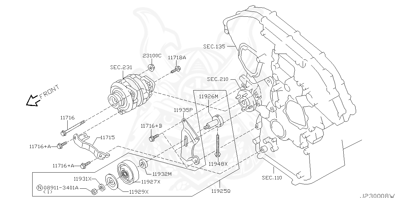 Nissan - PULLEY