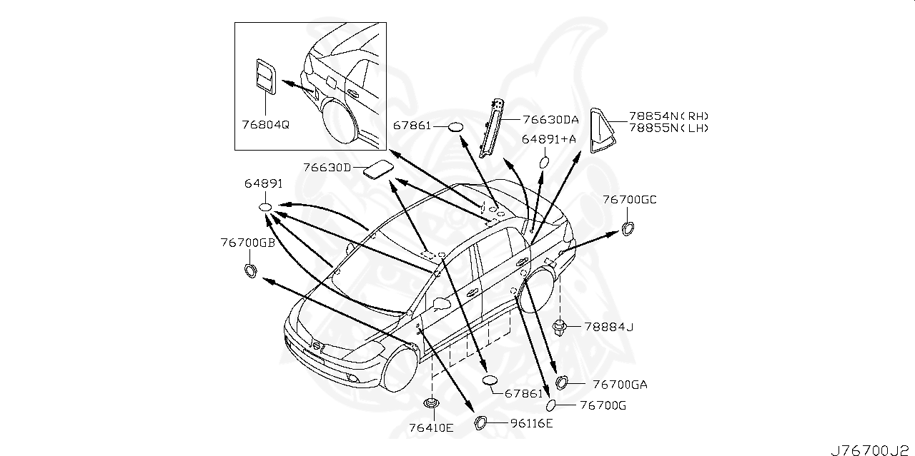 01658-02111 - Nissan - Plug, Body Sill - Nengun Performance
