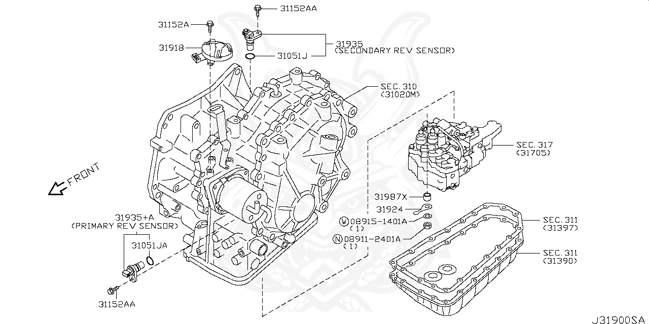 31935-1XF00 - Nissan - RPM Sensor Assembly - Nengun Performance