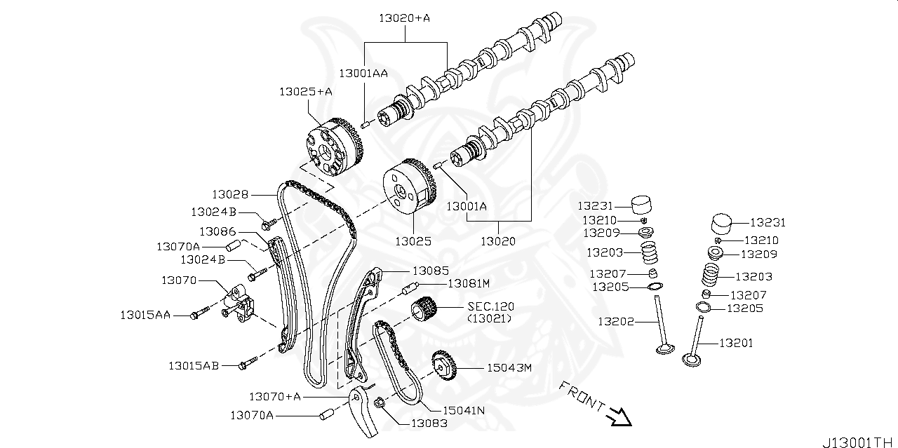 Nissan - Tensioner Assembly, Chain