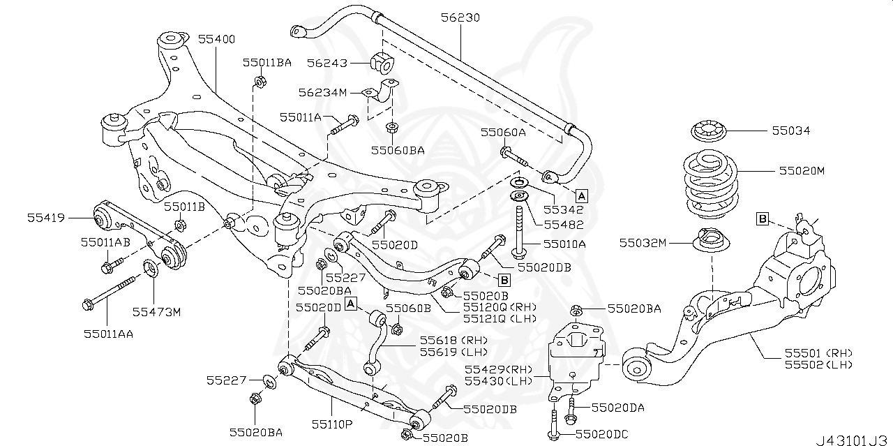 54588-ED00A - Nissan - Nut - Nengun Performance