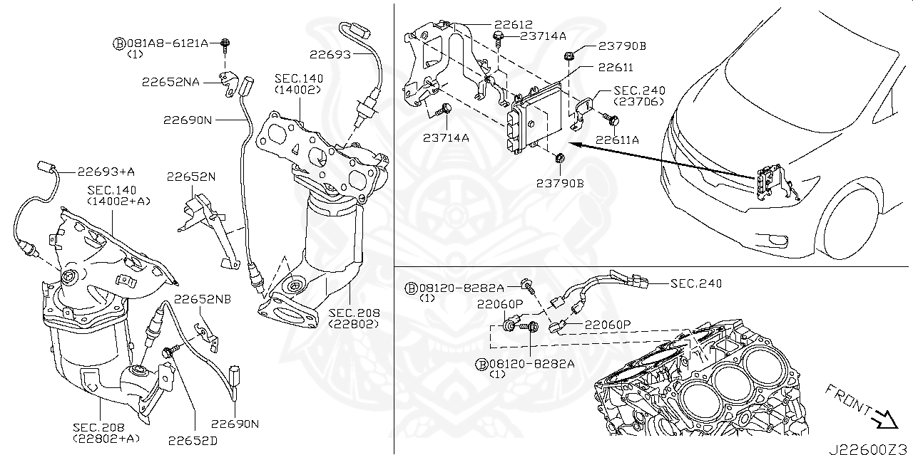 22693-1MR0A - Nissan - Air - Fuel Ratio Sensor - Nengun Performance