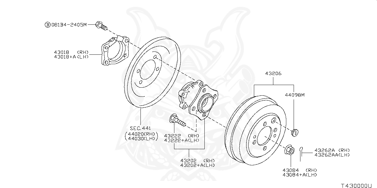 Nissan 43222 41b00