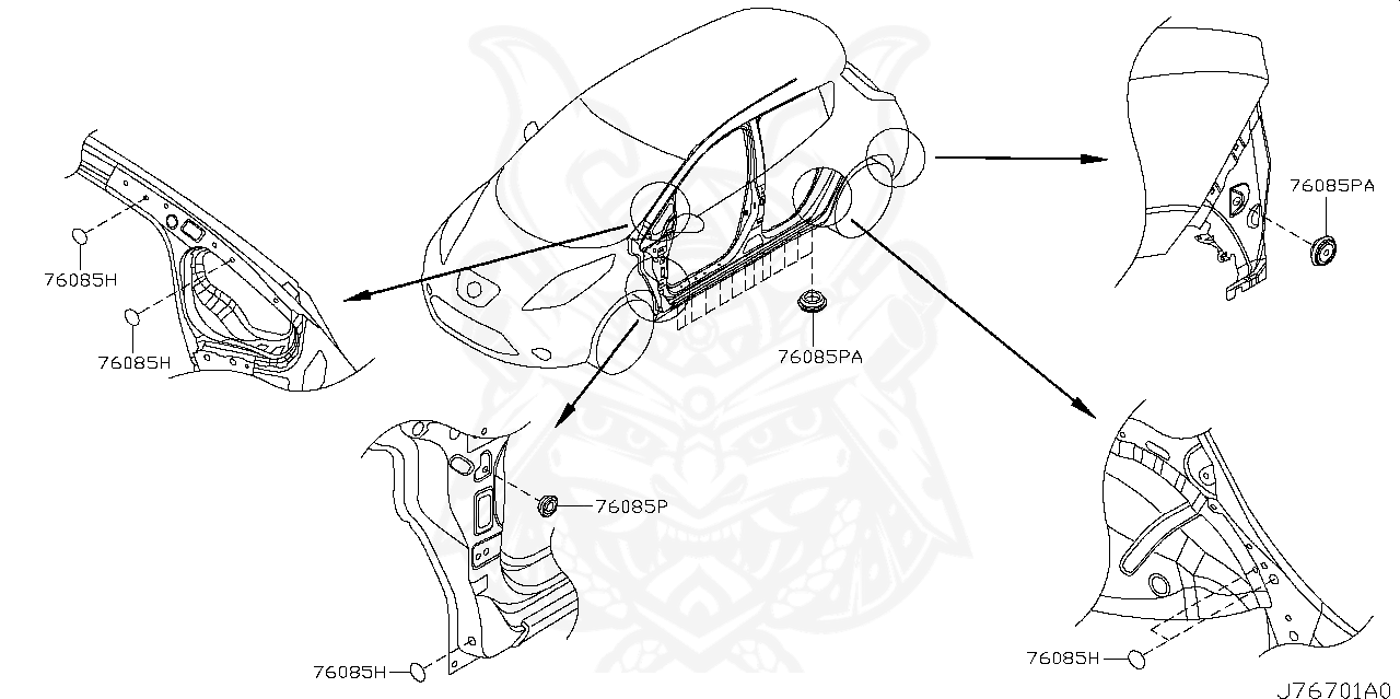 01658-02111 - Nissan - Plug, Body Sill - Nengun Performance