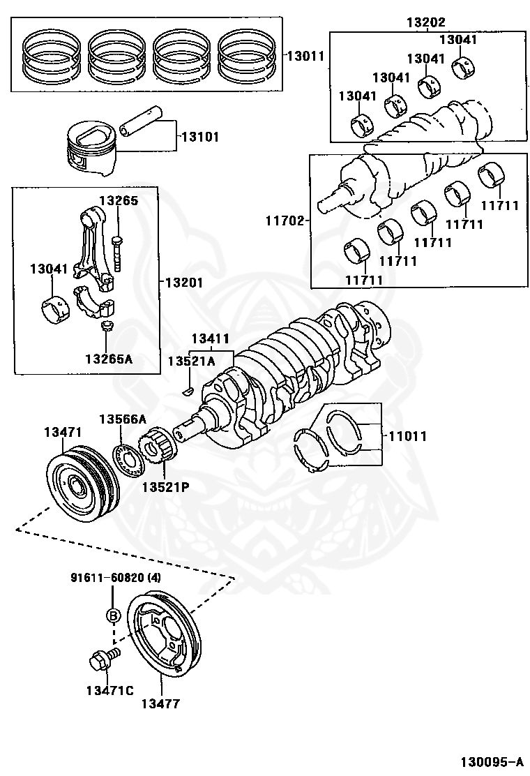 13408-11012 - Toyota - Pulley, Crankshaft - Nengun Performance