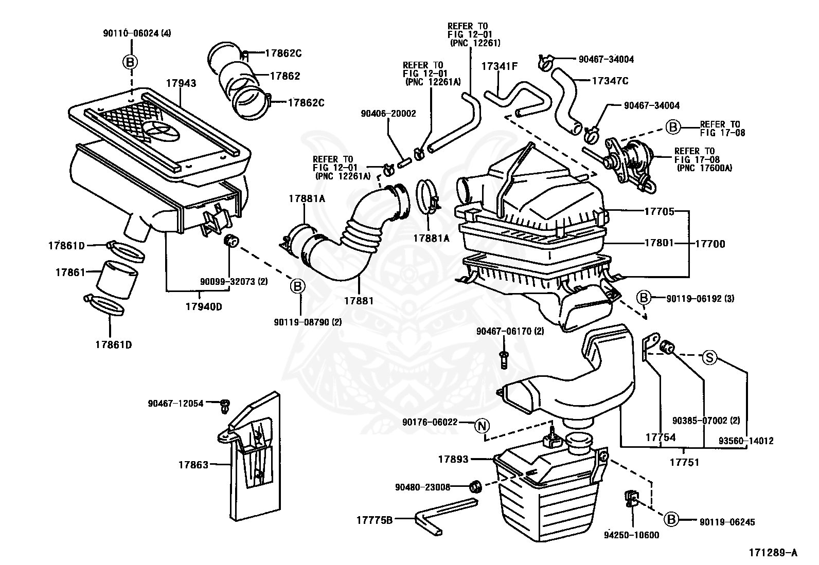 17347-74090 - Toyota - Hose, Air, No.7 - Nengun Performance