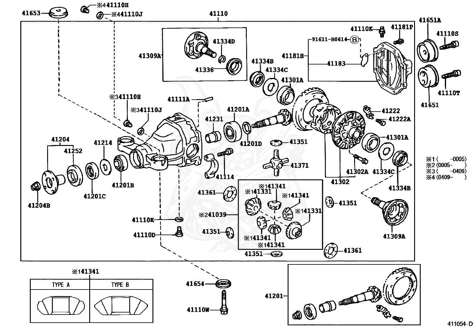 41351-30060 - Toyota - Washer, Rear Differential Pinion Thrust 