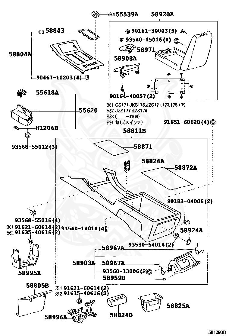 Toyota 93568 55016