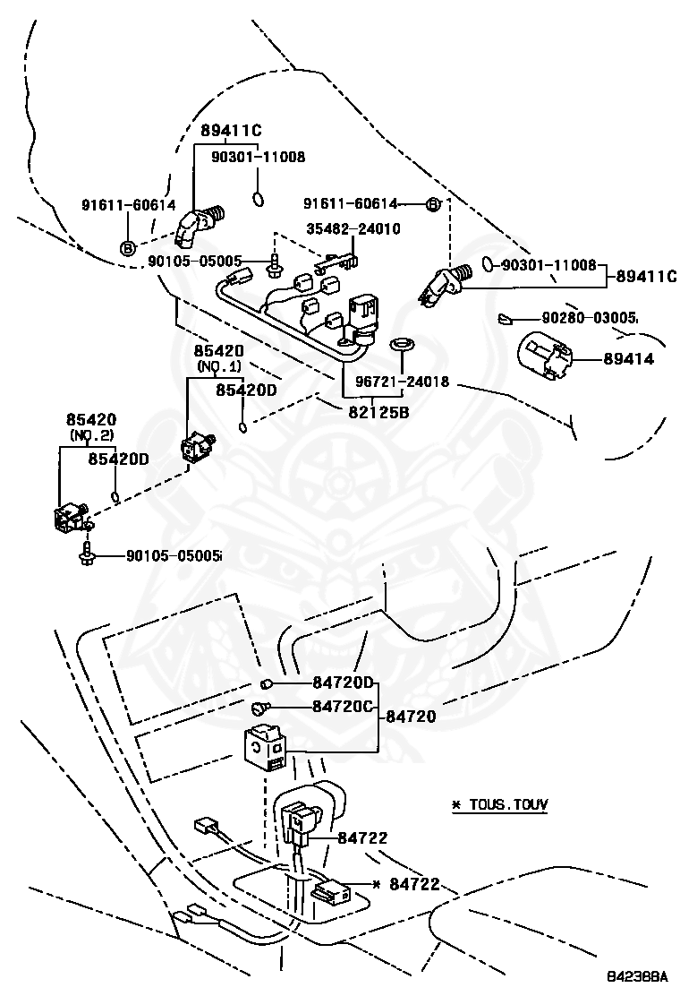 89411-50010 - Toyota - Sensor, Speed - Nengun Performance