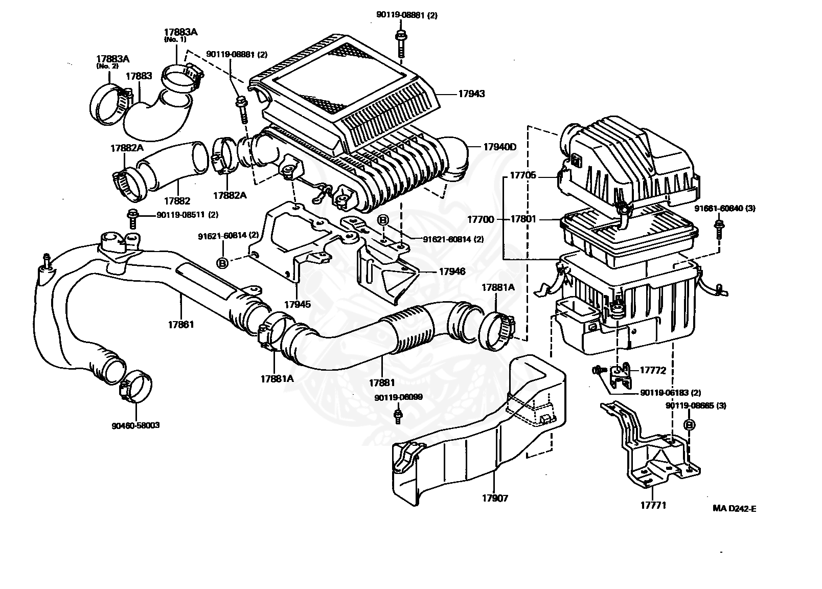 1994 Toyotum Engine Intake Diagram - Wiring Diagram Schema
