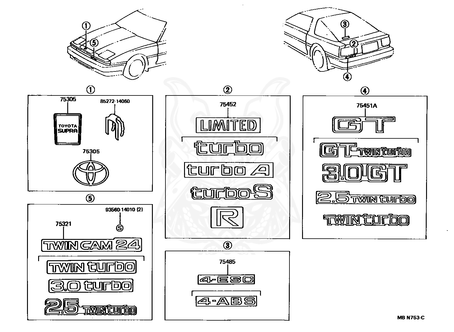 70 Supra emblem TOYOTA JDM JAPAN