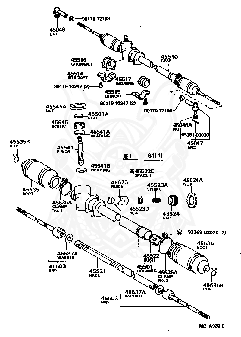 45046-29135 - Toyota - End Sub-assy, Tie Rod, Lh - Nengun Performance