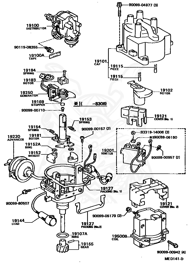 19127-63020 - Toyota - Packing, Dust Proof - Nengun Performance