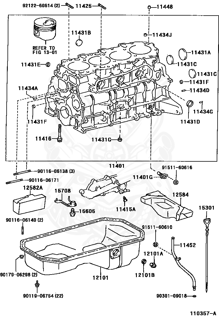 90341-12012 - Toyota - Plug (for Oil Pan Drain) - Nengun Performance