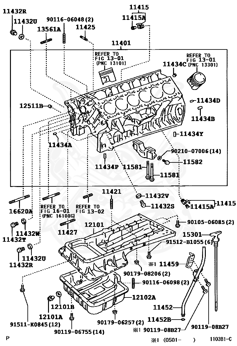 90253-11021 - Toyota - Pin, Ring (for Water Pump Set) - Nengun Performance