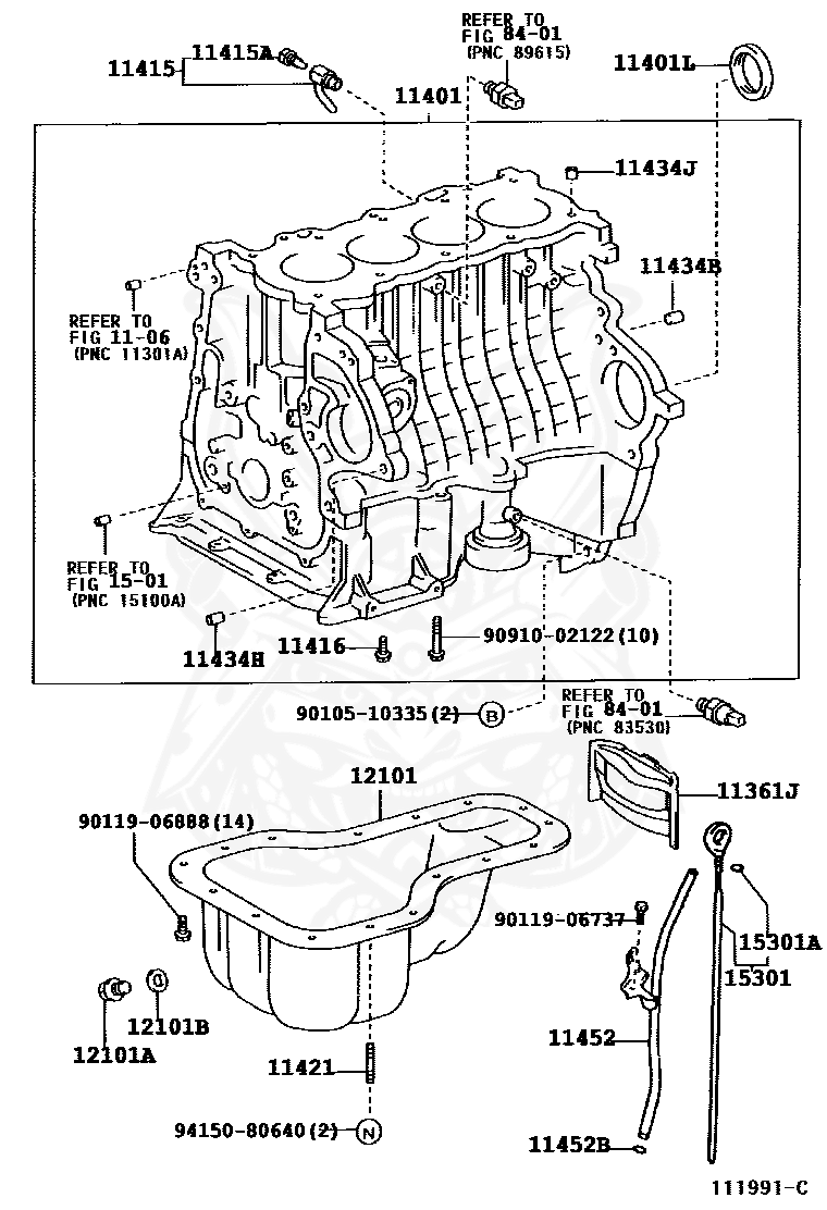 96741-19005 - Toyota - O-Ring (for Oil Level Gage) - Nengun Performance